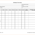 Excel Timesheet Template With Formulas