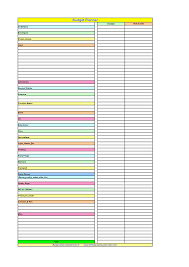 Free Excel 12 Month Budget Template
