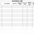Free Printable Inventory Sheets 1