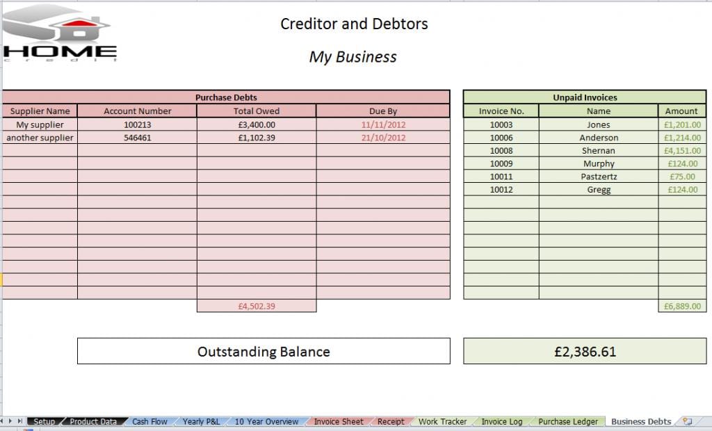 free simple accounting spreadsheet template —