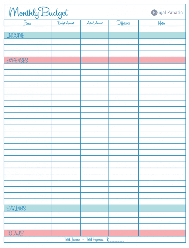 household budget template excel 739x970