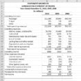 Income Statement Template Excel 2007