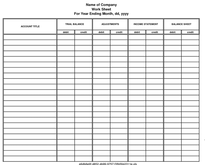 Ledger Account Format In Excel Free Download
