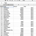 Microsoft Spreadsheet Template