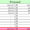 Personal Finance Budget Excel