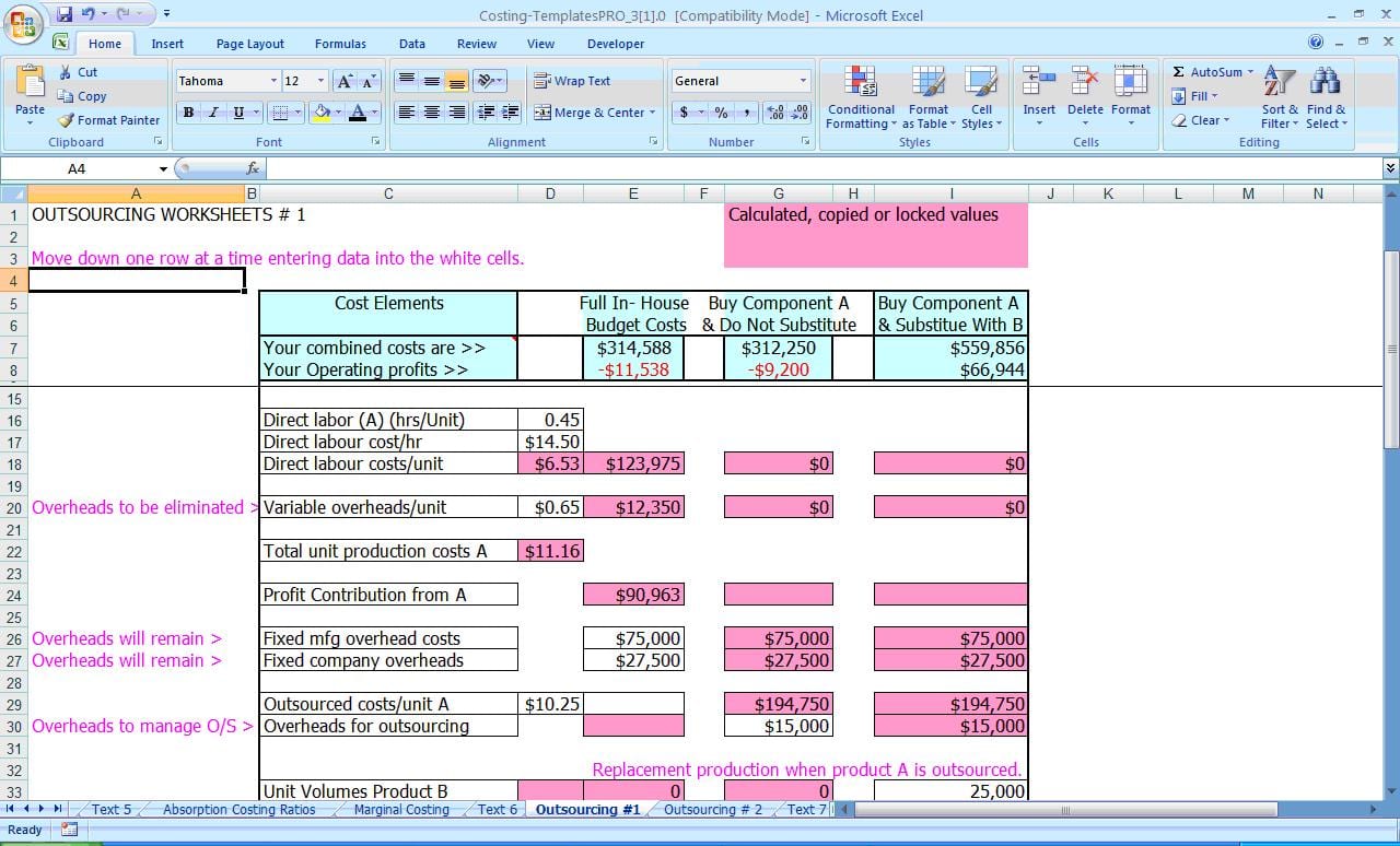 Recipe Costing Formula Excelxo