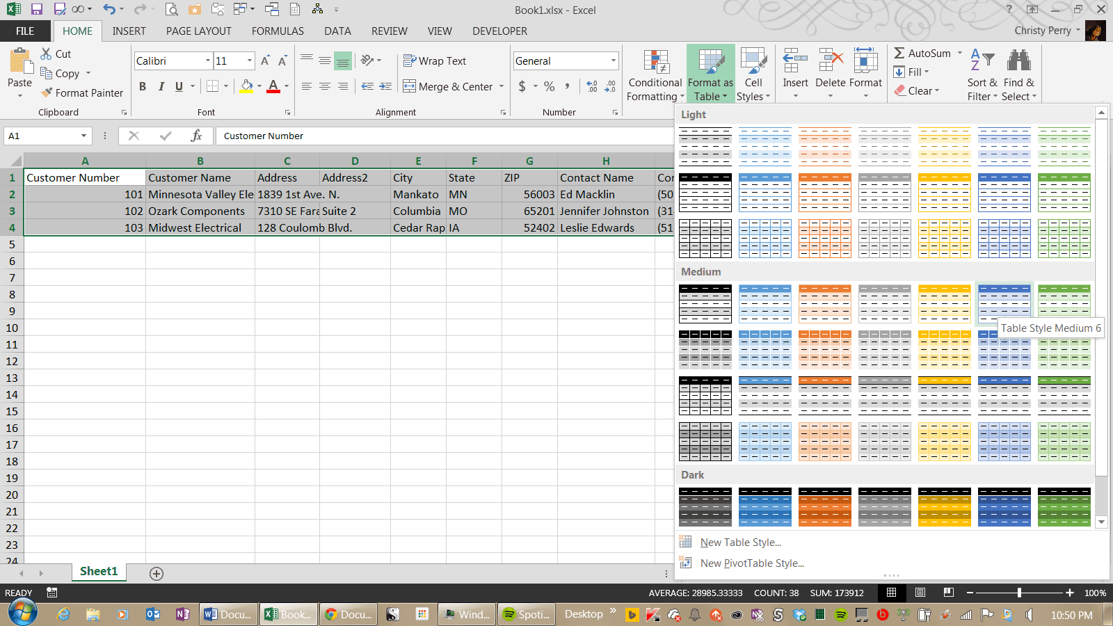 Sample Excel Spreadsheet Data For Sales