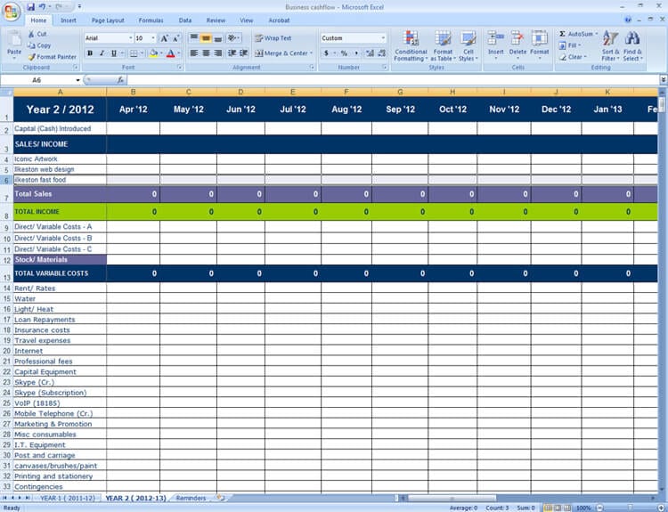 microsoft excel spreadsheet templates for expenses