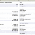 simple balance sheet template excel