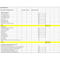 small business spreadsheet for income and expenses