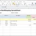 spreadsheets for small business bookkeeping