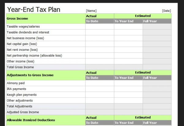Limited Company Tax Return Example