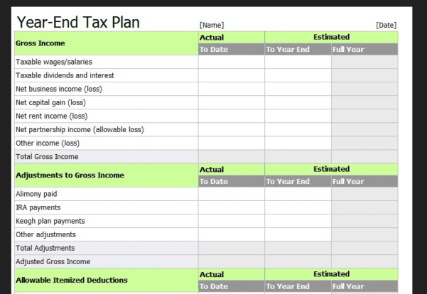 Tax Return Spreadsheet Template Spreadsheets Bank2home