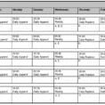 Template Schedule Monthly