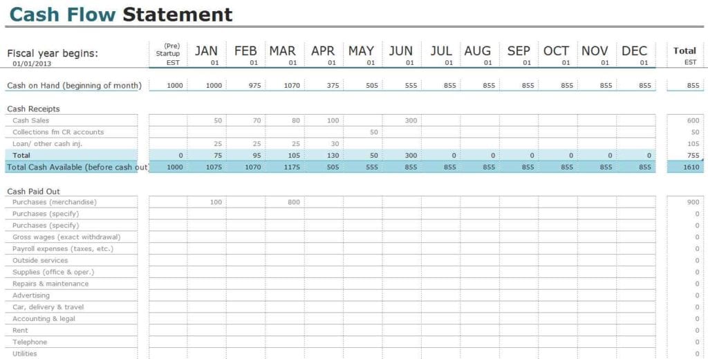 Accounting Spreadsheet Template Australia 1