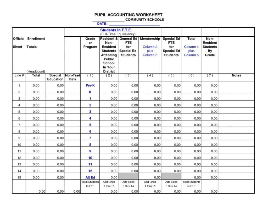 Accounting Spreadsheet Templates Excel