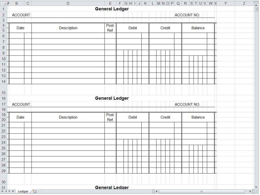 Accounts Spreadsheet Template Uk 1