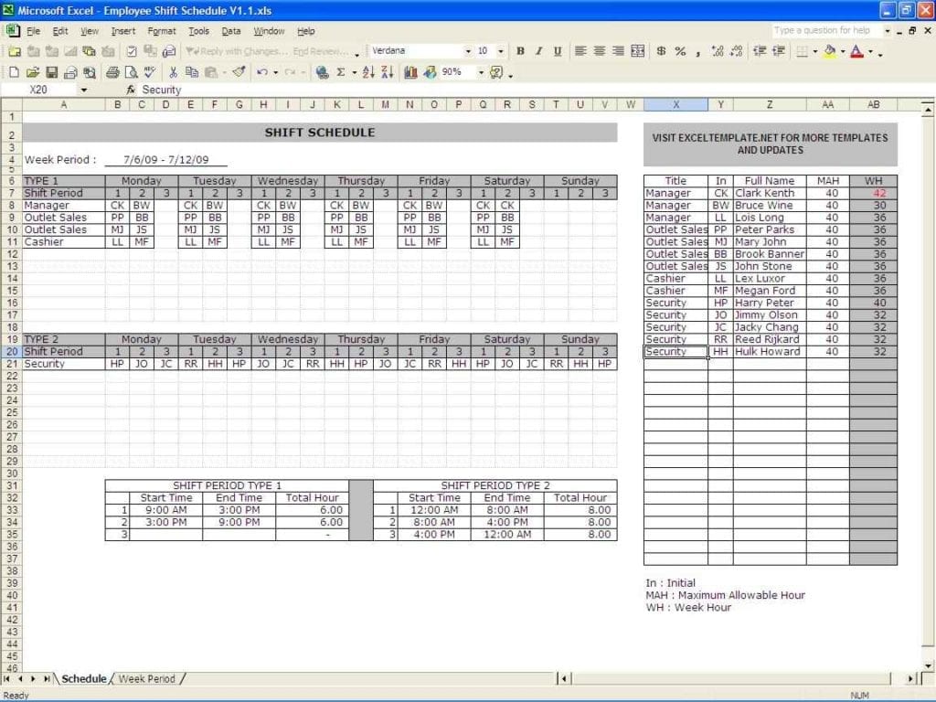 Audit Schedule Templatels