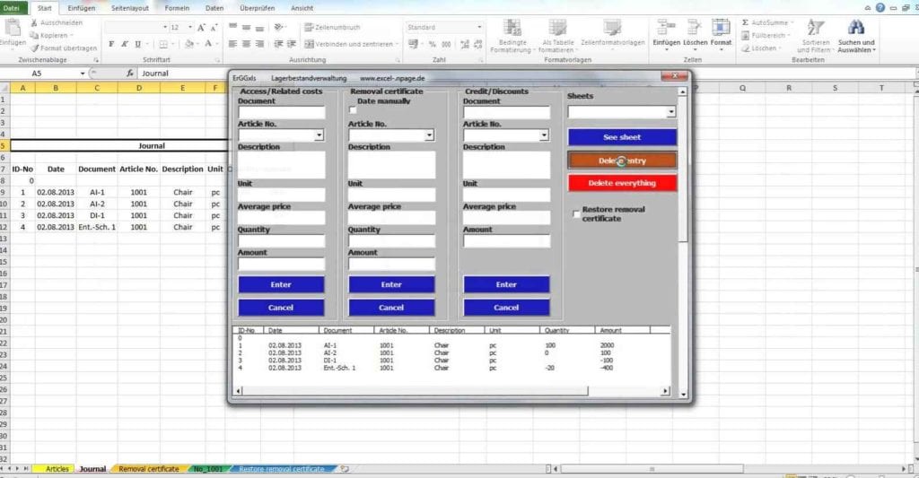 Bar Inventory Sheet Template Free