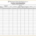 Bar Inventory Spreadsheet