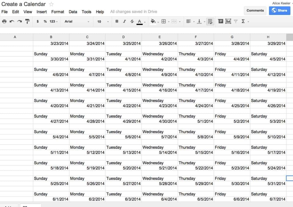 Basic Bookkeeping Spreadsheet Template 1