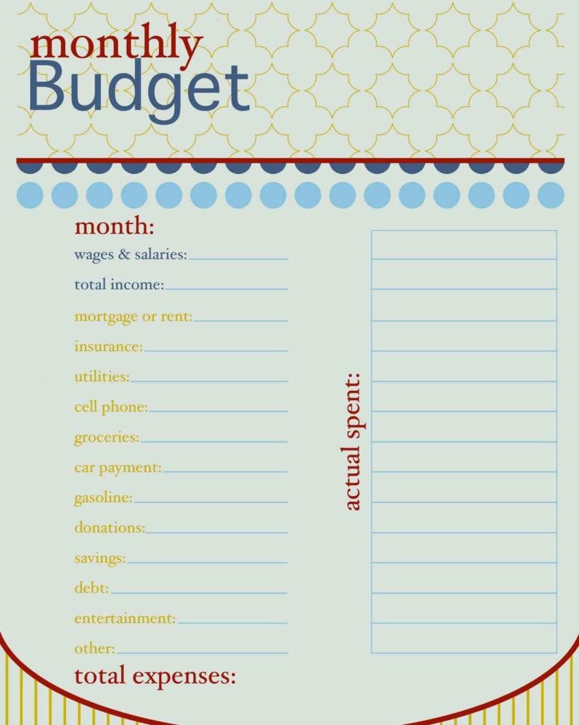 Best Monthly Budget Spreadsheet