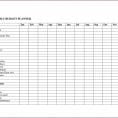 Budget Spreadsheet Template Excel 1 2