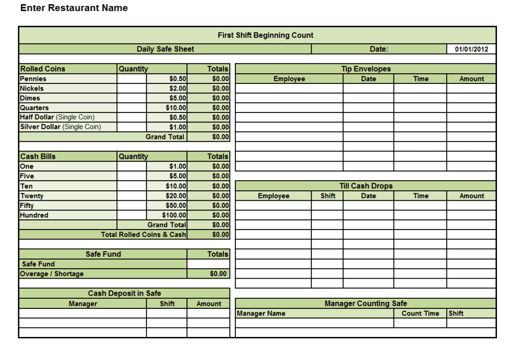 Cash Flow Excel Spreadsheet Template