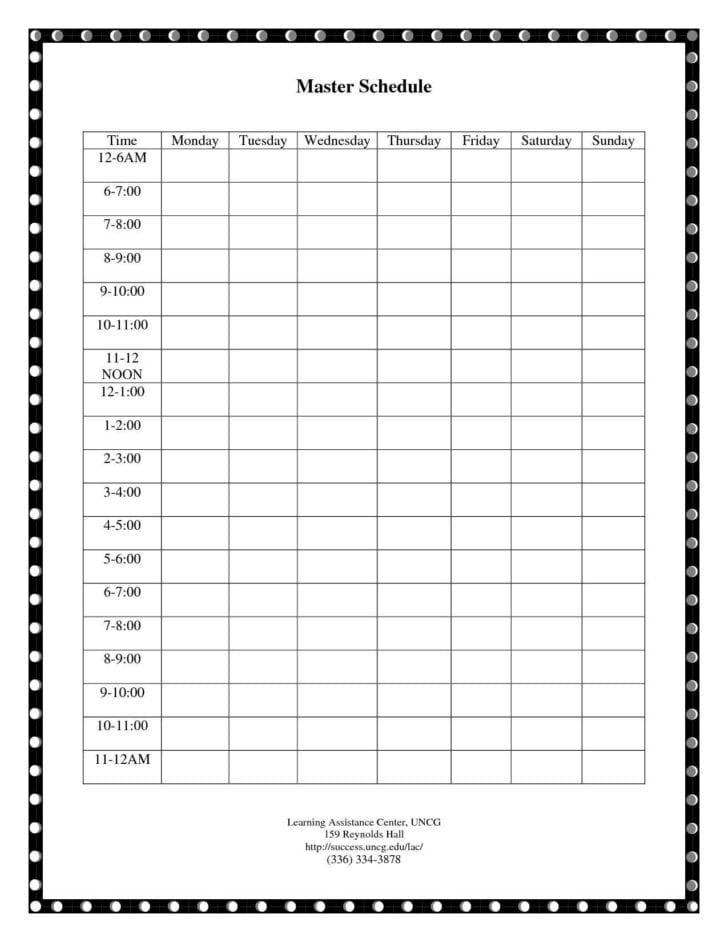 Daily Time Management Template