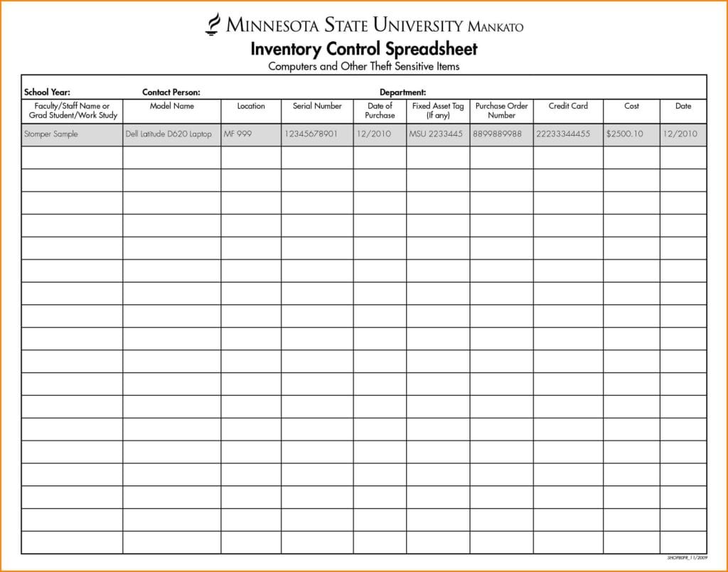 Ebay Inventory Spreadsheet Template