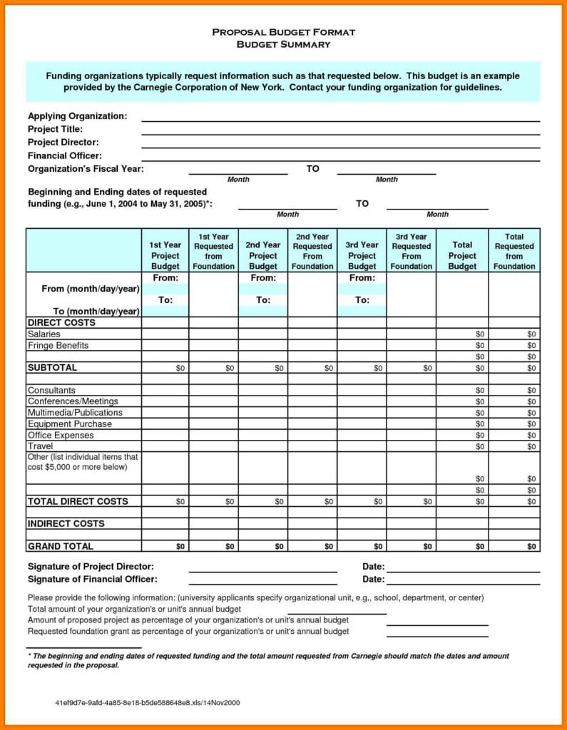 Event Budget Planning Worksheet