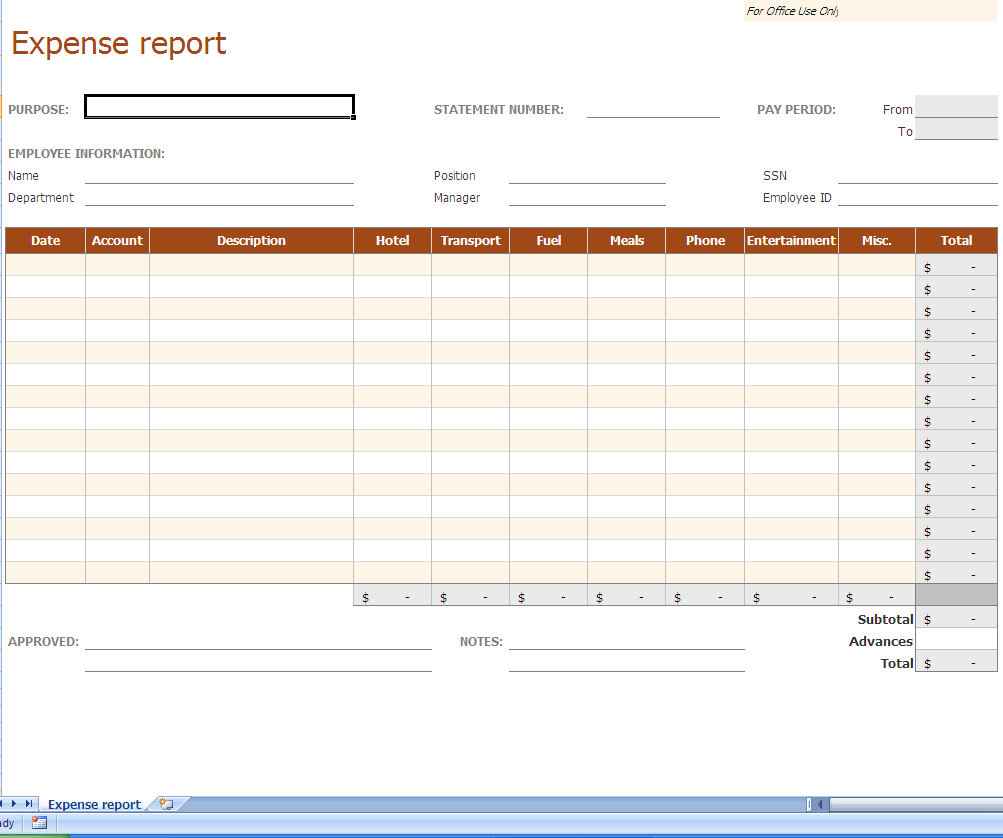 Example Excel Budget Spreadsheet