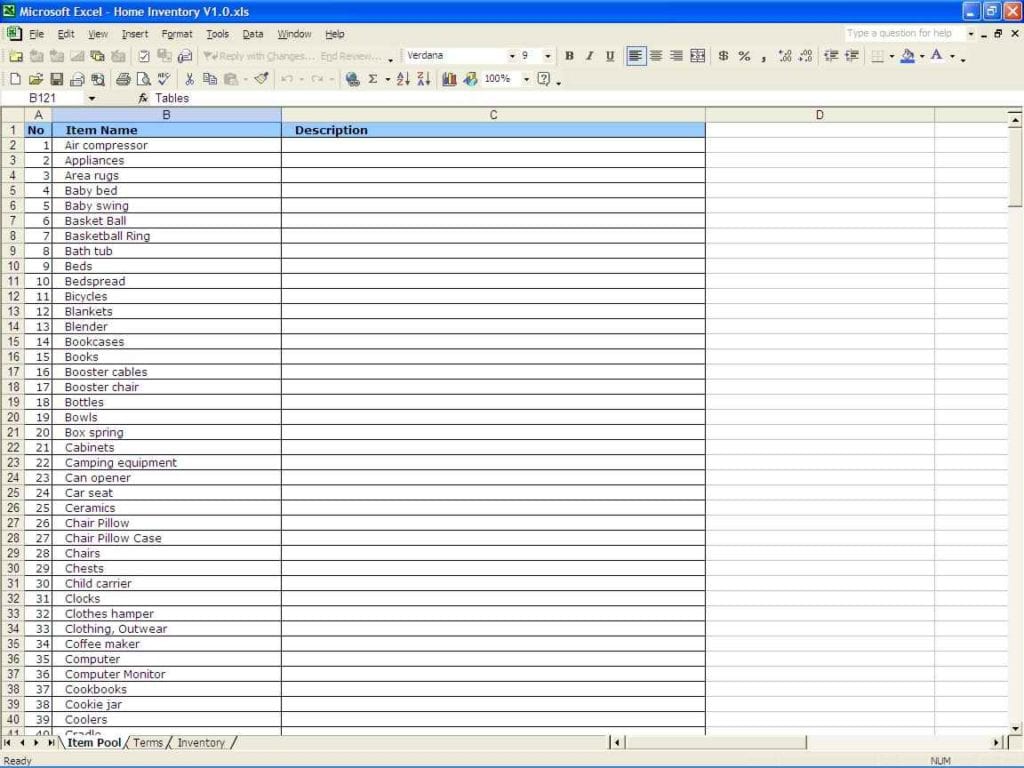 Example Of Excel Spreadsheet 1