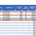 Excel Inventory Spreadsheet Templates