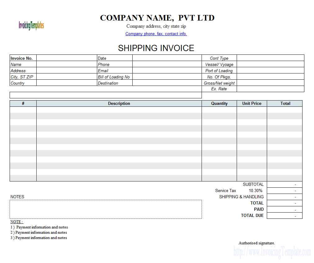 excel invoice template software