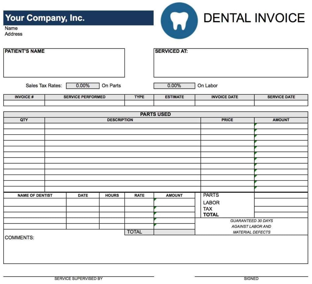 Excel Invoice Template Uk Free