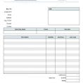 Excel Invoice Template With Database Free Download