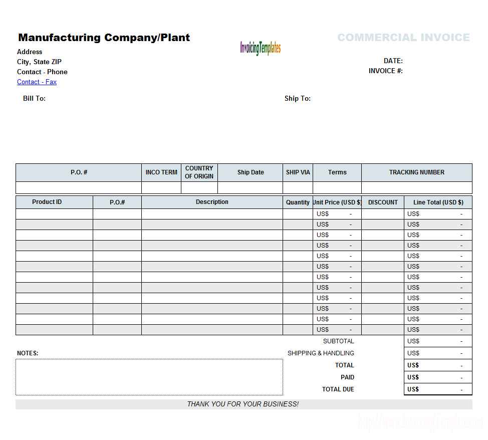 downloadable invoice template excel