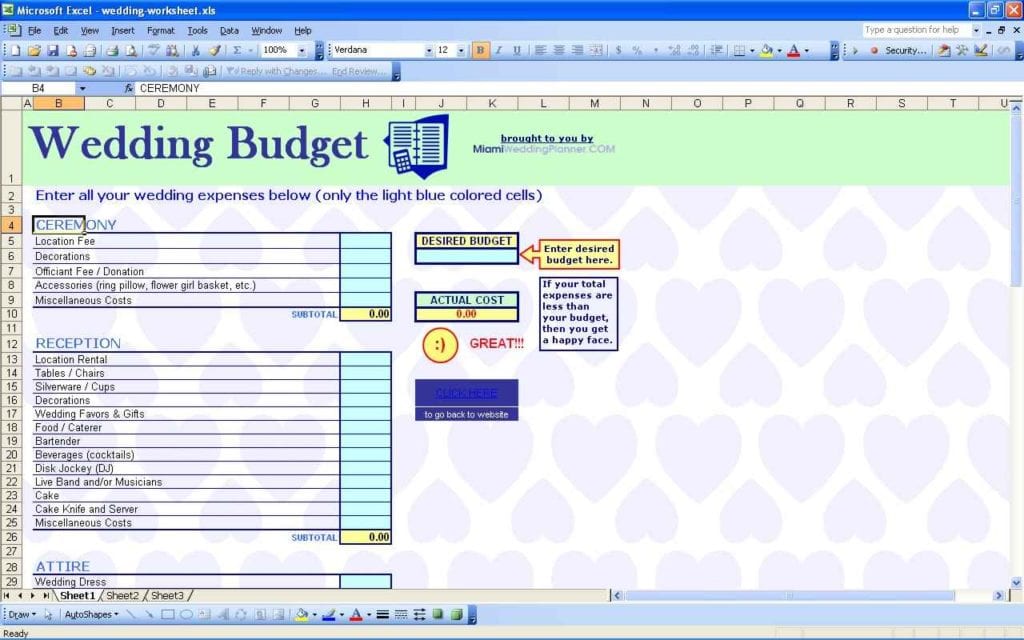 Excel Spreadsheet For Budgeting Home 1