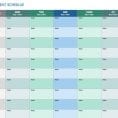 Excel Spreadsheet Template For Employee Schedule