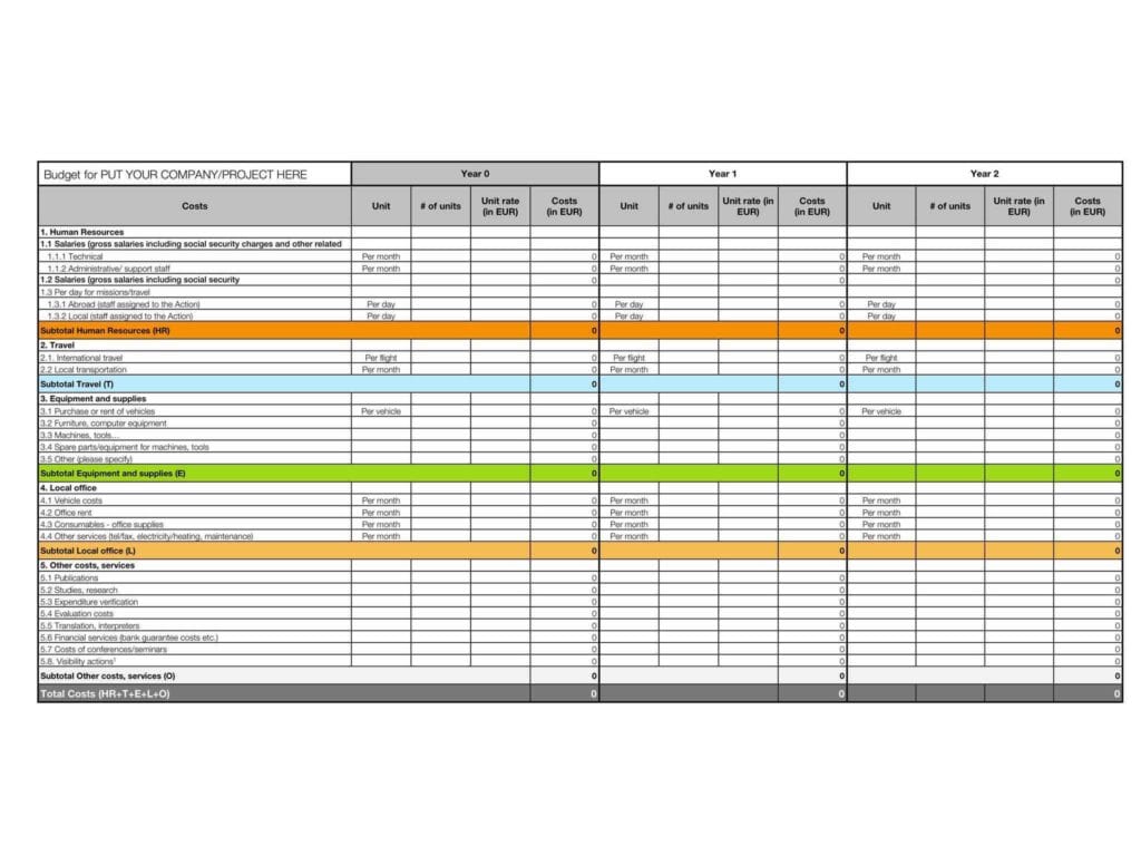 Excel Spreadsheet Template For Medical Expenses 1