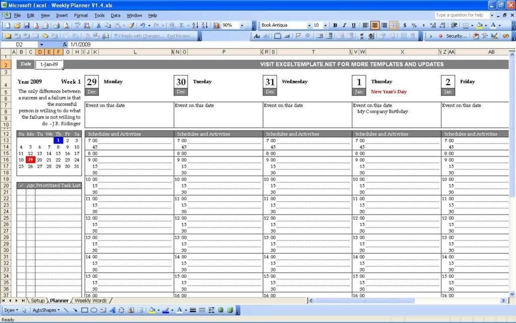 Excel Spreadsheet Templates Bar And Restaurant 2