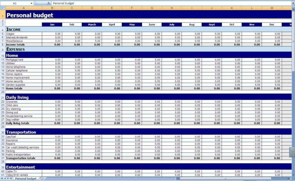 Excel Spreadsheet Templates Download 1 1