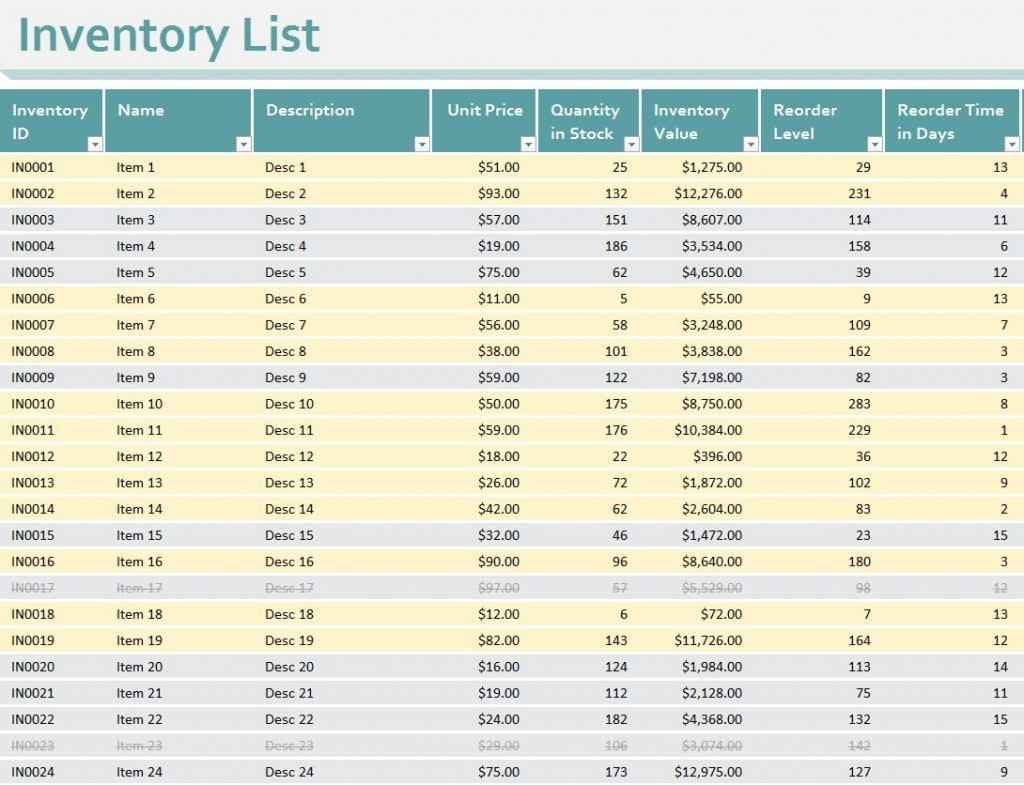 Excel Spreadsheet Templates For Restaurants 2