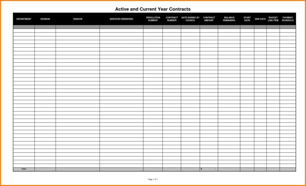 Excel Spreadsheet Templates For Tracking Training 1 1