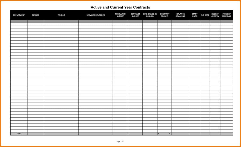Excel Spreadsheet Templates Inventory 1