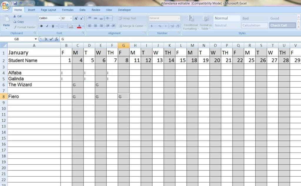 Excel Survey Spreadsheet Template