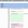 Excel Template For Scheduling