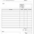 Excel Templates For Invoices