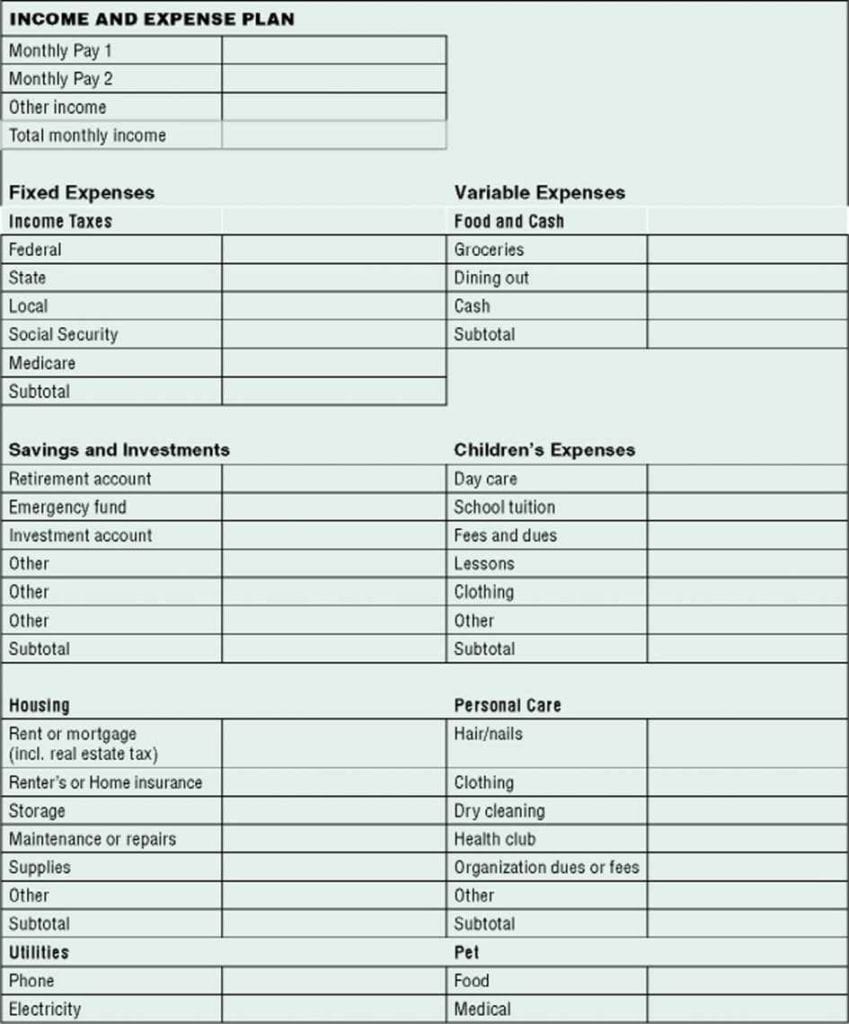 Small Business Expenses Spreadsheet Template